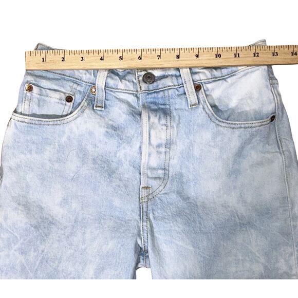 Levi's 501 Button Fly Light Wash Skinny Jeans 25X30 - Picture 2 of 9